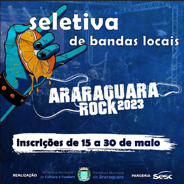 Araraquara Rock abre inscrições para edição 2023 Notícias Folha Cidade