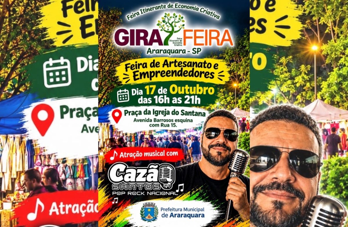 Sábado (17): GiraFeira leva seus expositores para a Praça do Santana