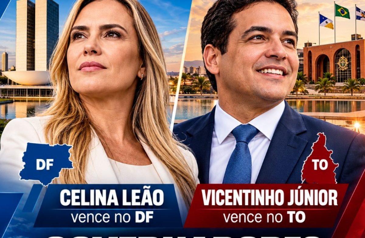 Celina Leão e Vicentinho Júnior são eleitos governadores no segundo turno das Eleições 2026