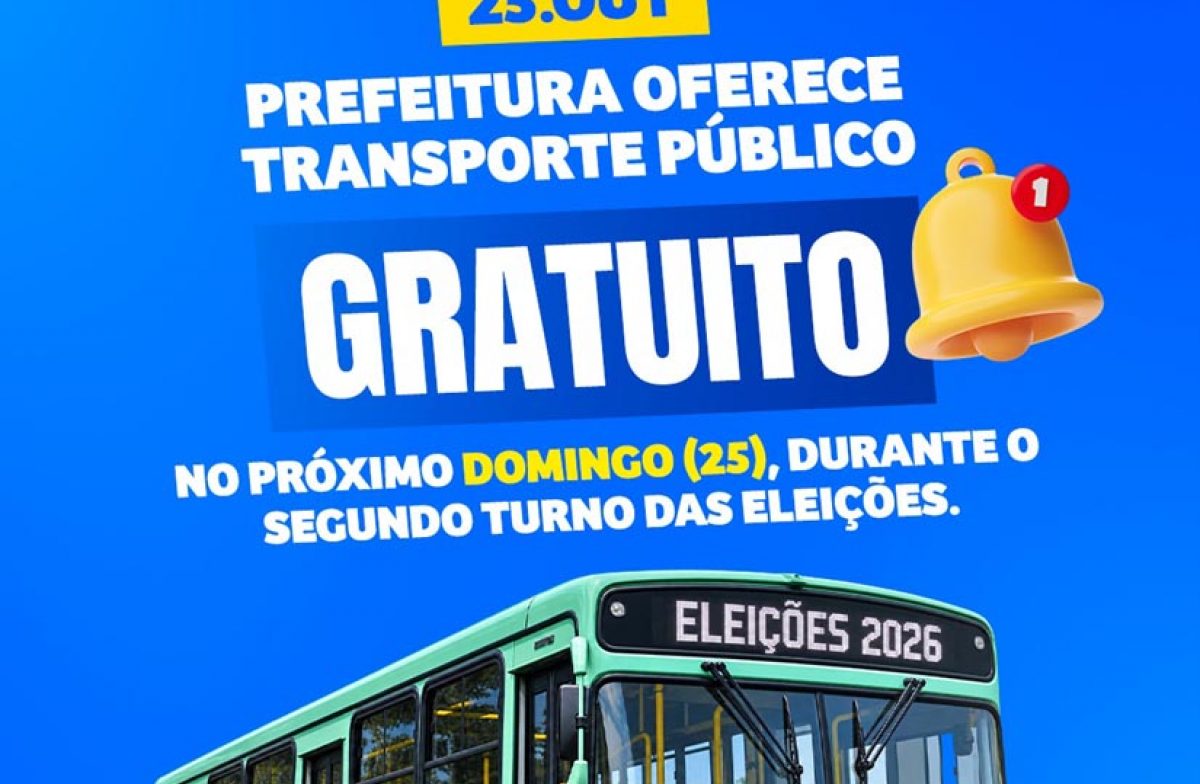 PREFEITURA DE ARARAQUARA INFORMA: TRANSPORTE COLETIVO GRATUITO NO 2º TURNO DAS ELEIÇÕES
